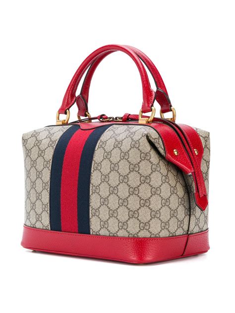 gucci tote bag red|gucci gg canvas tote bag.